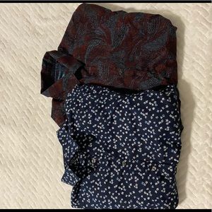 🚨Detailed Bundled Perry Ellis Button Ups👀